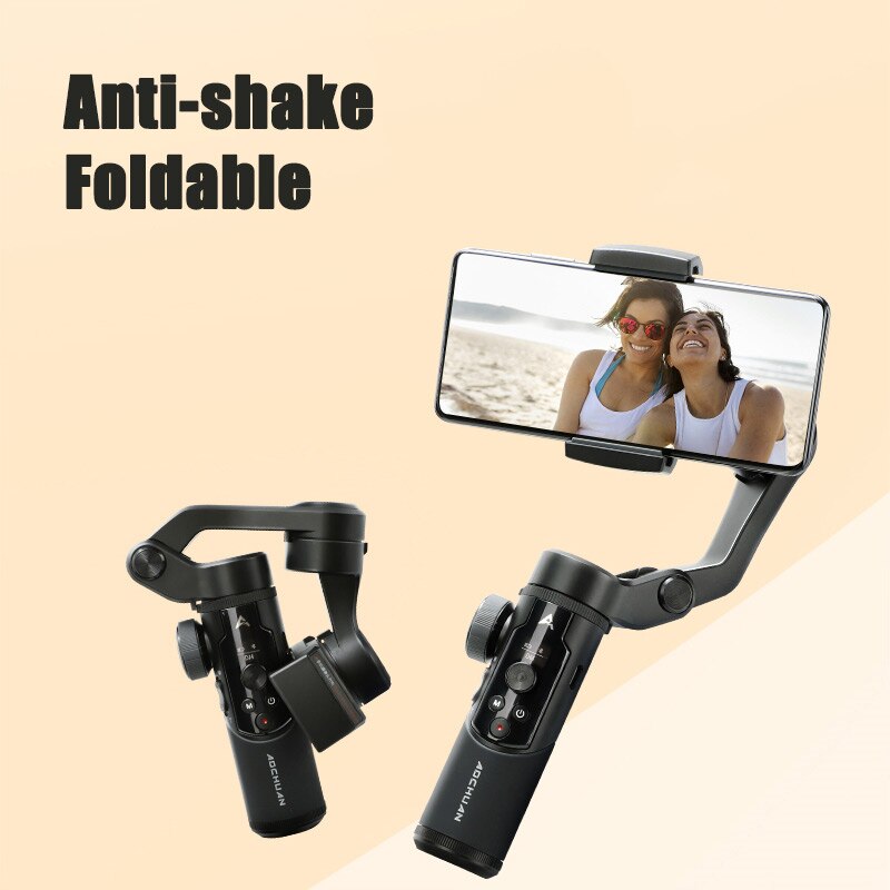 please COD AOCHUAN SMART XR Foldable 3 axis Handheld Gimbal Stabilizer ...