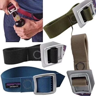 🆕2025 เข็มขัดผ้า Patagonia Tech Web Belt ของแท้-แข็งแรงทนทาน น้ำหนักเบา ตรงหัวเข็มขัดสามารถใช้เปิดขวดได้