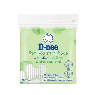 D-nee  สำลีก้านเล็ก สำหรับเด็ก 100 ก้าน