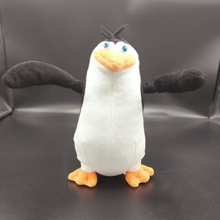 ตุ๊กตา เพนกวิน Penguins of Madagascar ยืนได้ ปีกดัดได้ ลิขสิทธิ์แท้ ขนาด9นิ้ว มือสอง มีตำหนิ ตาพลาสติกเป็นรอย