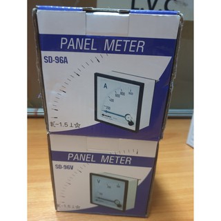 แอมป์มิเตอร์ เข็ม PANEL METER Analog panel meter (QUBIX)SD-96A 1PCS