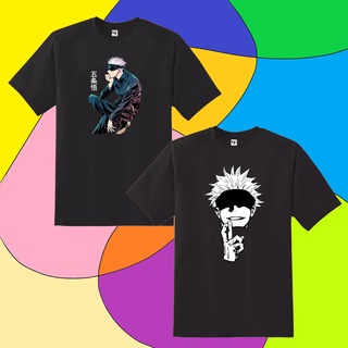 เสื้อยืดผู้หญิง - [แร็ปเปอร์] Jujutsu Kaisen "Gojo Sensei" ออกแบบแฟชั่นเสื้อผ้าเสื้อยืดผ้าฝ้าย "4 ข