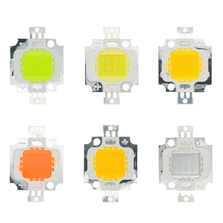 ลูกปัด LED 10W พลังงานสูง 10W สีขาว ฟ้า แดง เขียว เหลือง วอร์มไวท์ 600mA 12.0V 800-1000LM 24*40mil