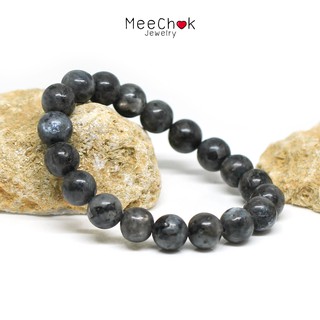 หินแบล็คลาบราดอไลท์ หินลาวิไคต์ Black Labradorite Larvikite 10 มิล หินแห่งเวทมนต์ By.Meechok