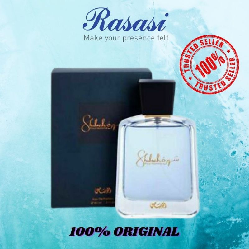 น้ำหอม Shuhrah Pour Homme 90ml by Rasasi is a Woody Aromatic fragrance for men.