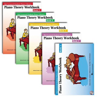 Hal Leonard Student Piano Library: PIANO THEORY WORKBOOK – BOOK 1-5