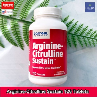 อาร์จินีน-ซิทรูลีน ซัสเทน Arginine-Citrulline Sustain 120 Tablets - Jarrow Formulas สุขภาพหัวใจและหลอดเลือด