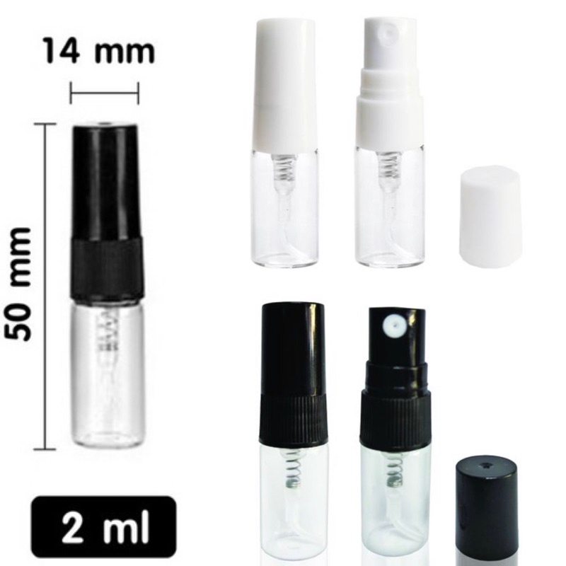ขวดสเปรย์แก้ว แพ็ค6ขวด  2, 5, 10ml