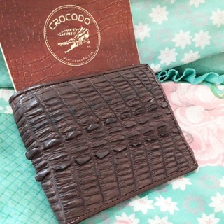 crocodile/alligator wallet กระเป๋าหนังจระเข้  พร้อมใบครอบครองกระเป๋าจระเข้ตามกฎหมาย