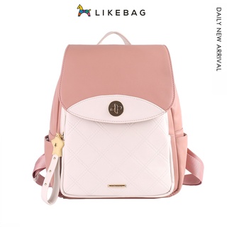 Likebag กระเป๋าเป้สะพายหลัง กระเป๋าเดินทาง ความจุขนาดใหญ่ หลายช่อง แฟชั่นเรียบง่าย สําหรับผู้หญิง