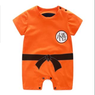 🇹🇭 พร้อมส่งที่ไทยจ้า 🇹🇭 ชุดบอดี้สูทโงกุน ดราก้อนบอล แขนสั้น Goku Dragonball Z Baby Romper สำหรับเด็กแรกเกิดถึงขวบครึ่ง