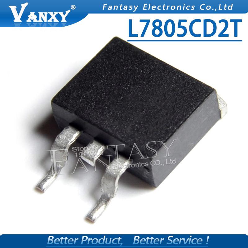 10pcs L7805 L7805C2T L7805CD2T TO263 Three-terminal voltage regulator new