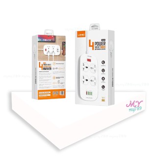 LDNIO SC4008 SC4007 ปลั๊กพ่วง รองรับถึง 4 universal outlet Power Strip 2500W สายยาว 2เมตร รับประกันของแท้