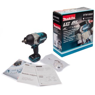 MAKITA บล็อกไร้สาย 1/2" 18V รุ่น DTW1002Z (สำหรับตัวเดี่ยวไม่มีแบตและแท่นชาร์จ)