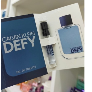 1.2ml Calvin Klein CK DEFY EDT น้ำหอม สำหรับ คุณ ผู้ชาย Defy Edt แบรนด์ CALVIN KLEIN ที่มีความกล้าคิดกล้าทำ ไวออล 1.2ml.