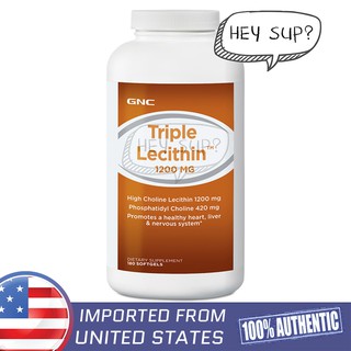 GNC Triple Lecithin 1200 mg 180 Softgels