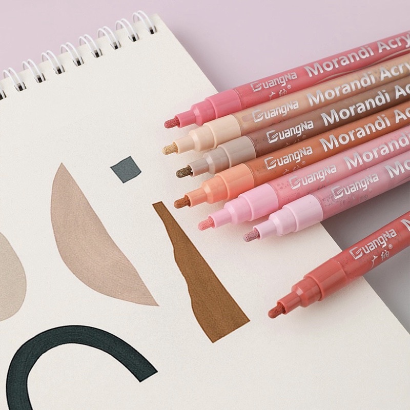 Acrylic marker pen ปากกามาร์กเกอร์อะคริลิคกันน้ำ 24 สีพาสเทล ปากกาไฮไลท์ - รูปที่ 7