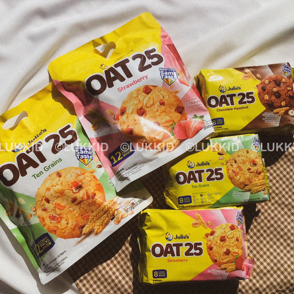 Julie’s: Oat 25คุกกี้ผสมข้าวโอ๊ตและธัญพืชจูลีย์