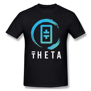 [S-5XL] เสื้อยืดแขนสั้น คอกลม ผ้าฝ้าย ขนาดใหญ่ พิมพ์ลาย Theta Crypto สไตล์สตรีท สําหรับผู้ชาย