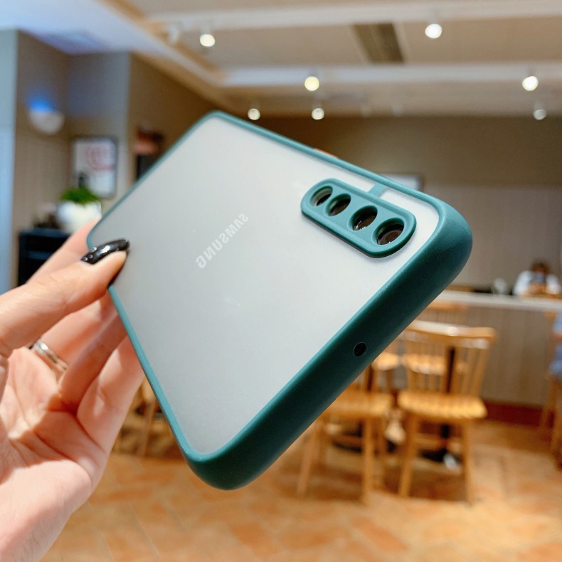 Camera Protection Phone Case Samsung A50 A50S A30S A30 A20 A20S A10S A10 M10 A71 A51 Casing Matte Translucent Shockproof Back Cover #7