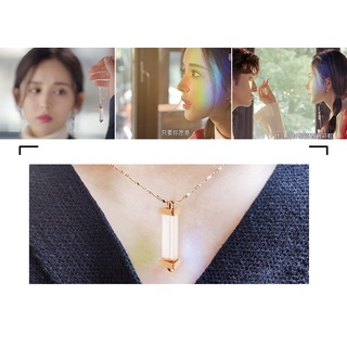 สร้อยคอ Necklace Prism ปริซึม ใสระดับ K9 ถ่ายภาพ Triple Triangular Prism Spectrum