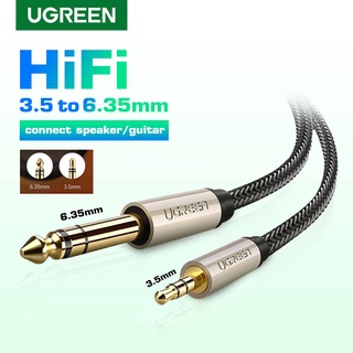 UGREEN รุ่น AV127 Aux 3.5mm to 6.35mm Adapter Aux Cable วัสดุ 24K Gold plated High Quality