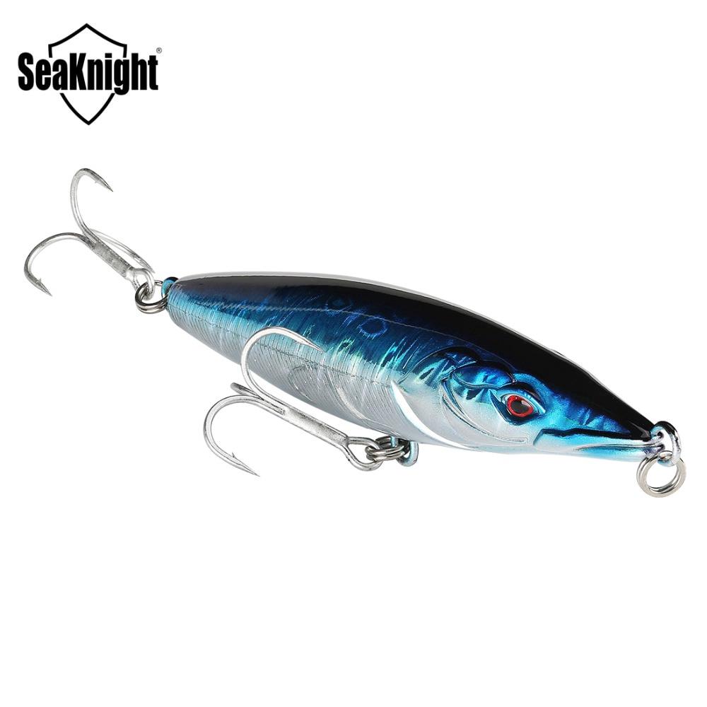 SeaKnight SK054 Floating Pencil Fishing Lure 16g 110mm Topwater 1PC Hard Fishing Bait Mustad Hooks Long Casting Fishing Tackle