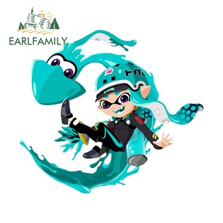 Earlfamily สติกเกอร์กันรอยขีดข่วน ลาย Arcade Game Splatoon ขนาด 13 ซม. x 11.6 ซม. สําหรับติดตกแต่งรถยนต์ รถจักรยานยนต์ แล็ปท็อป