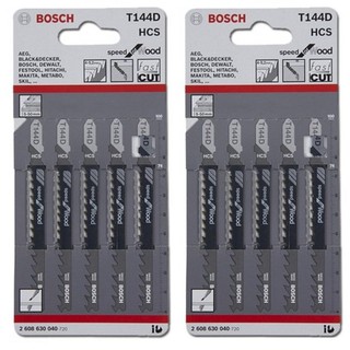 Bosch ใบเลื่อยจิ๊กซอ Basic for Wood รุ่น T 144D จำนวน 10 ใบ#204