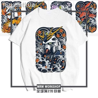 Gundam 40th Anniversary Alliance Gundam Mobile Suit Unicorn Tide Crew Neck Loose T-shirt Short Sleeve Clothes RX78