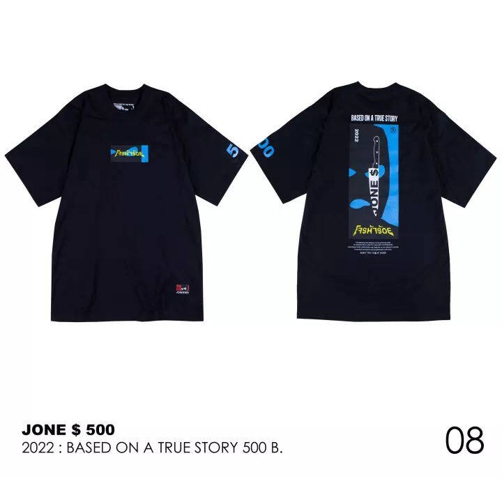 Tee JONE500 คลอเล็คชั่นล่าสุด เสื้อยืดสกรีนลาย 2022 Collection 08-12