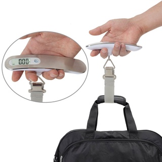 LCD Portable Electronic Luggage Scale 110lb/50kg Luggage Scale Electronic Digital Portable Suitcase Travel Scale Weighs Baggage Bag Hanging Scales Balance Weight