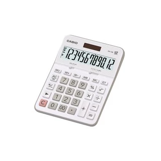 Casio Calculator เครื่องคิดเลข คาสิโอ รุ่น DX-12B-WE แบบตั้งโต๊ะ คุ้มค่า 12 หลัก สีขาว