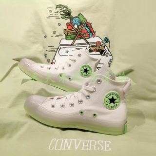 รองเท้าผ้าใบลําลอง รุ่น CONVERSE CHUCK TAYLOR ALL STAR CX เนื้อเจลลี่ ข้อสูง สีขาว สําหรับผู้ชาย และผู้หญิง #ของขวัญ-102