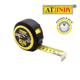 AT INDY Steel Measuring Tape ตลับเมตรหุ้มยาง T5025