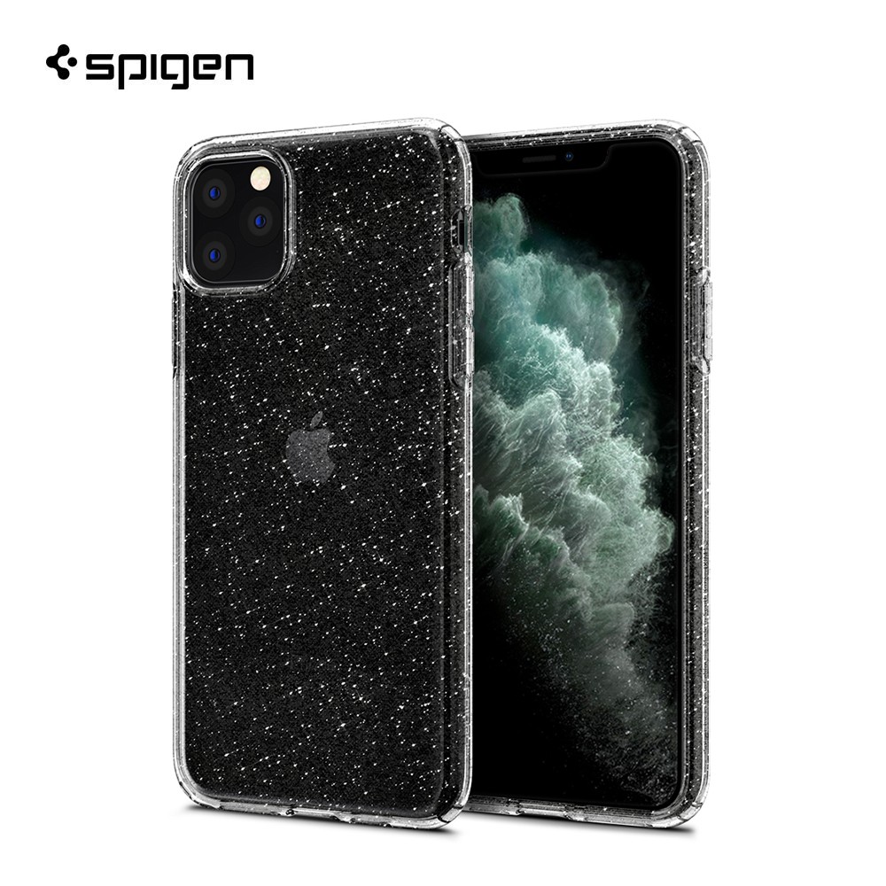 [ของแท้+ส่งฟรี] SPIGEN เคส iPhone 11 Pro Max LIQUID CRYSTAL GLITTER เคสใส, เคสบาง, เคสซิลิโคน, เคสกา