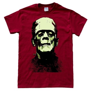 เสื้อยืดผ้าฝ้ายพิมพ์ลายขายดี Frankenstein! เสื้อยืด