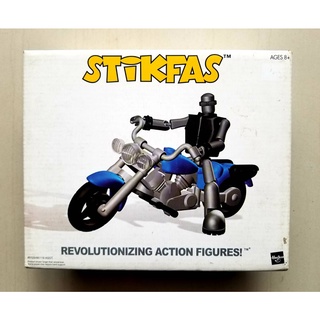 HASBRO STIKFAS AFK 12 ALPHA with MOTORCYCLE BLUE ของใหม่ยังไม่เคยประกอบ ของแท้ 100%