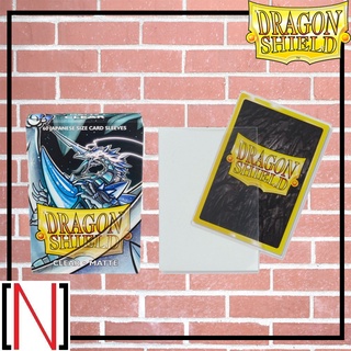 [Sleeve][ซองใส่การ์ด] Dragonshield 60CT - Matte Clear japanese size [Vanguard][Yugioh][Dragon shield][60CT]