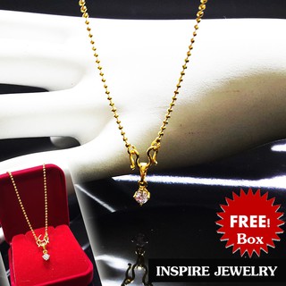 INSPIRE JEWELRYสร้อยคอยาว 16" พร้อมจี้เพชรCZ เพชรสวยเกรด AAA++ เพชรวิ้งเจิดจรัส พร้อมกล่องกำมะหยี่สวยหรู