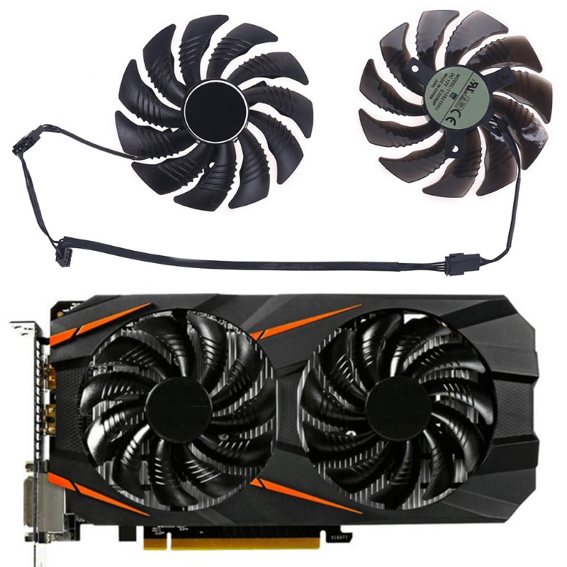 TG 1 2 ชิ้น 88 มม. T129215SU 4Pin Cooler พัดลมสําหรับ Gigabyte GeForce GTX1060 1650 1070 GTX 1050ti 