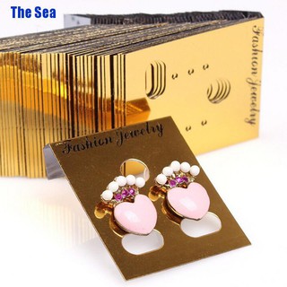 The Sea ต่างหูพลาสติก สีทอง 100 ชิ้น