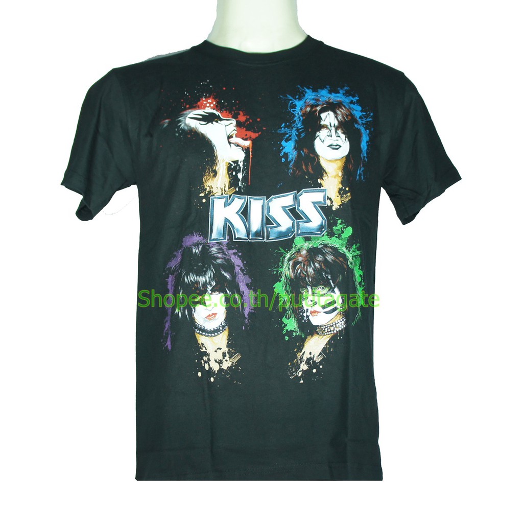 เสื้อวง Kiss ไซส์ยุโรป คิส  PTA1475 งานวงดังๆ วินเทจ Rockyeah