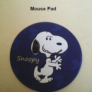 แผ่นรองเม้าส์ mouse pad ลาย สนู๊ปปี้ SNoopy ขนาดเส้นผ่าศูนย์กลาง 9 นิ้ว