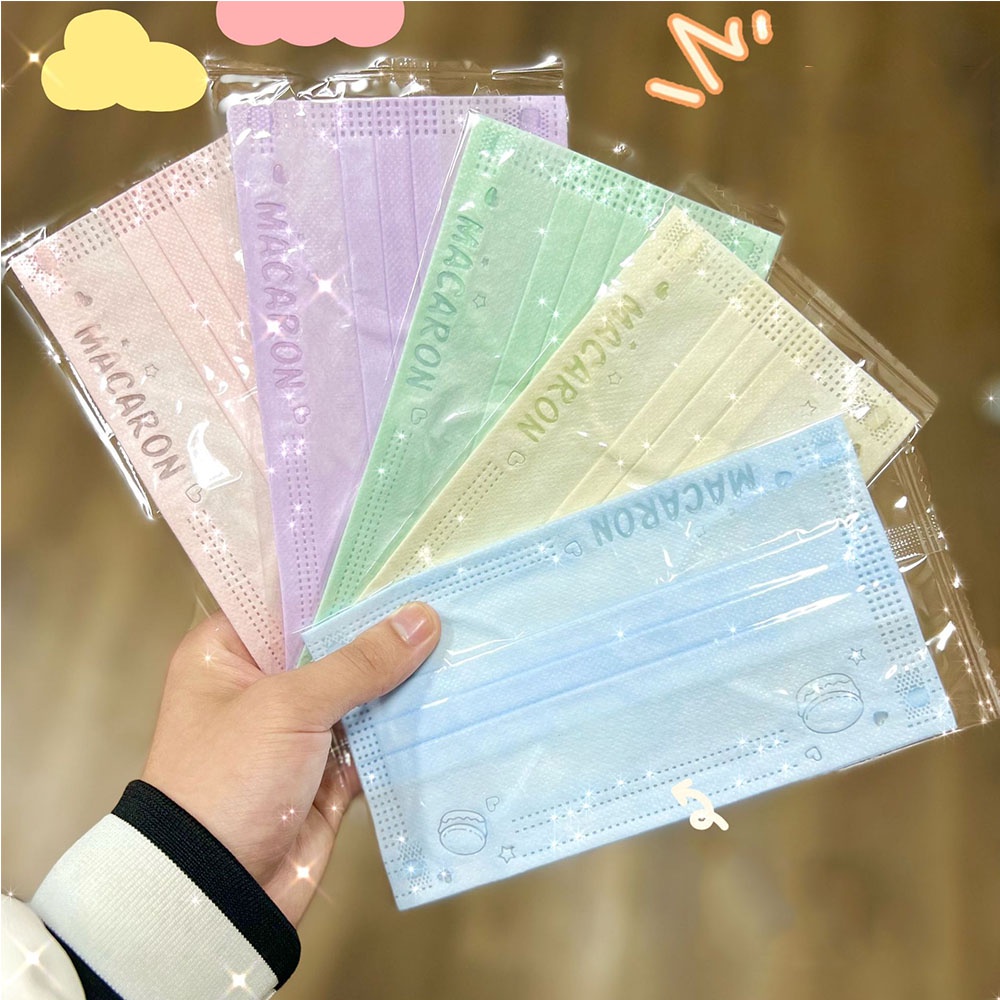 50 ชิ้น! ! ! มาการองมาการองสุดคลาสสิค ส่งวันเดียว แฟชั่นสาวหน้ากาก สุดน่ารัก รุ่นขายดีของเมืองไทย บรรจุแยกชิ้น ปฏิเสธมลพิษ 2 เท่า