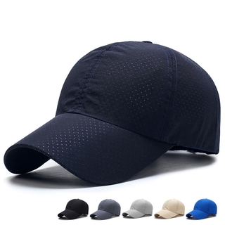 Monochrome Summer Baseball Cap for Men Womens Quick-drying Mesh Breathable Sun Hat Mens Baseball Cap