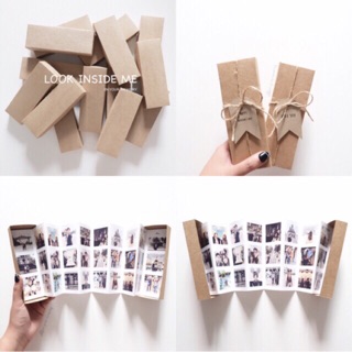 (พร้อมส่ง) PHOTO BOX กล่องสีน้ำตาล พร้อม Tag ข้อความ