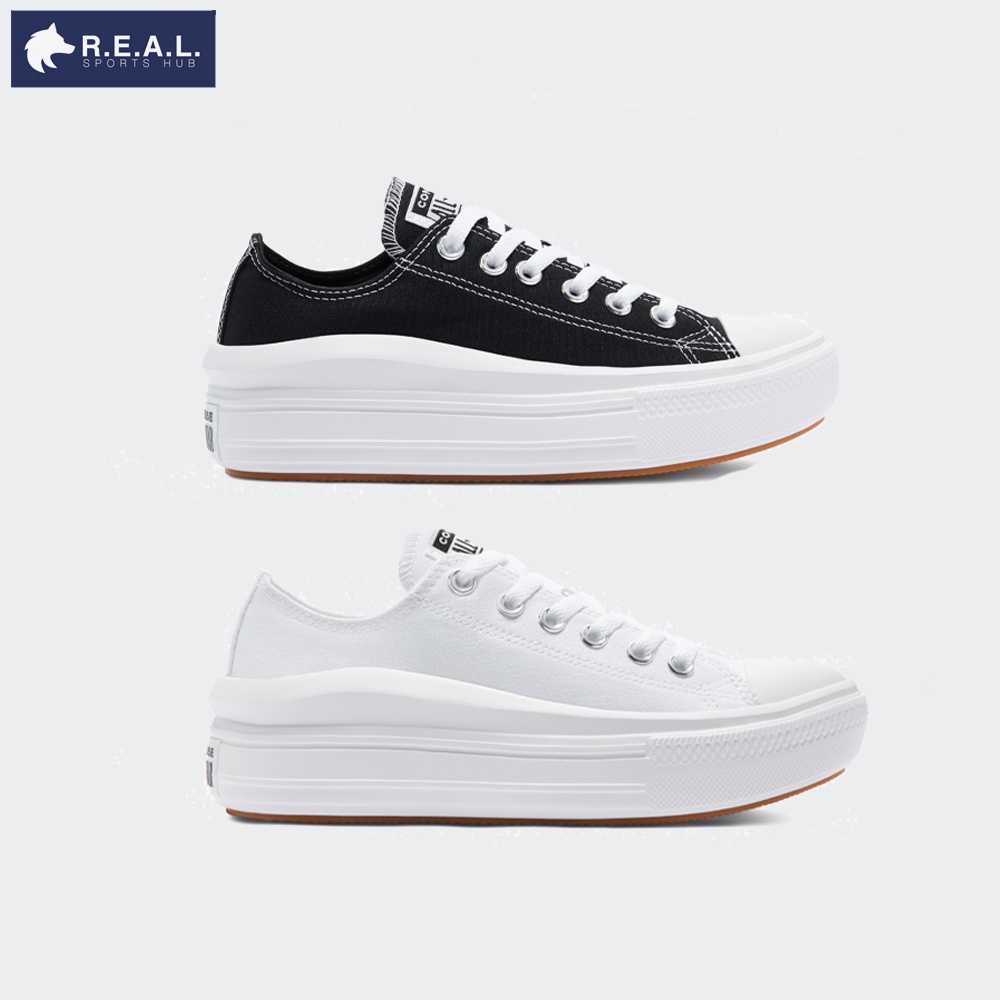 💸ลด65.-ใส่โค้ดTHIKWX1N💸รองเท้าลำลอง / ผ้าใบ Converse Chuck Taylor All Star Move - เสริมส้น - [ 570257 570256 ]