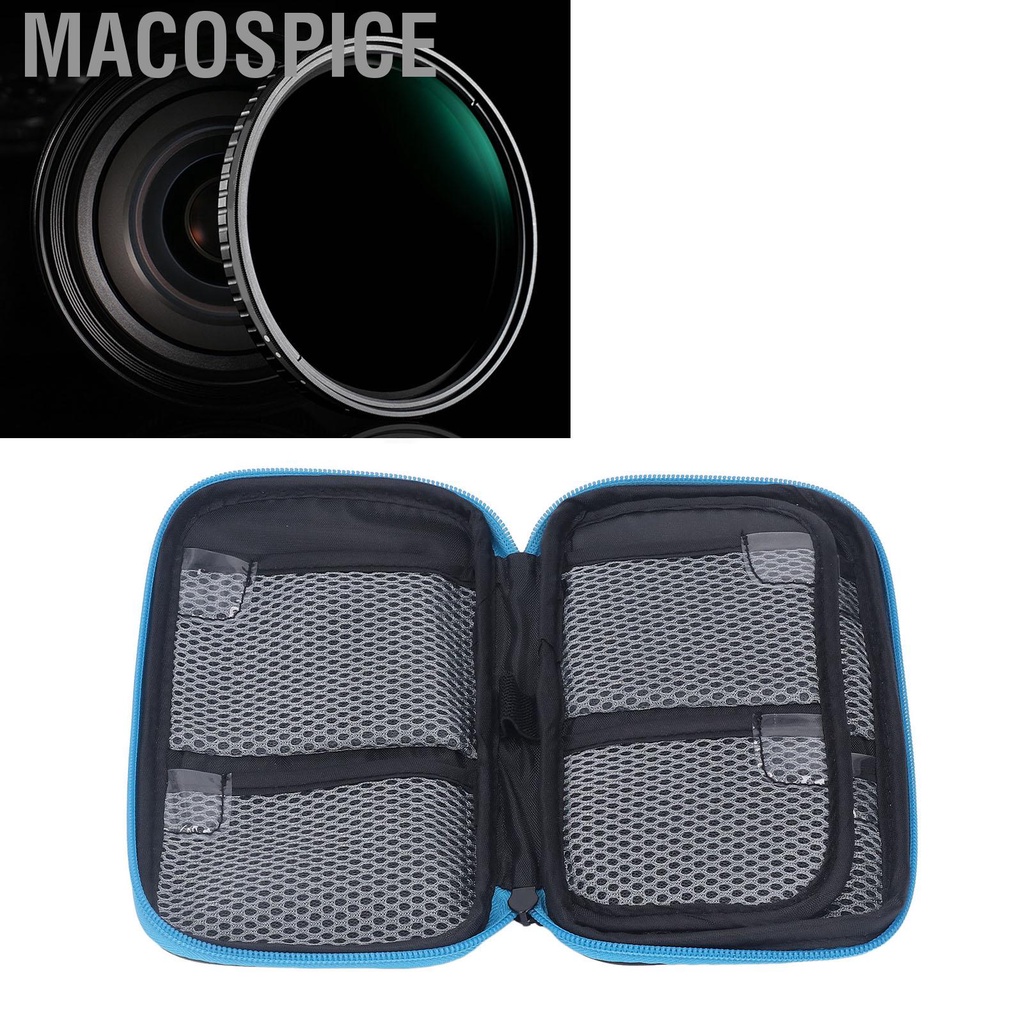 Macospice Camera Lens Filter Pouch Multipurpose Large Capacity