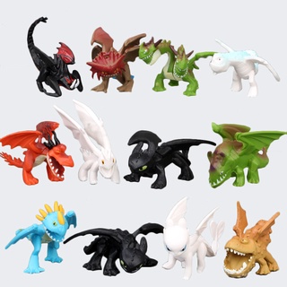 ฟิกเกอร์ PVC รูปการ์ตูนอนิเมะ How To Train Your Dragon 3 Night Light Fury Toothless Bezzubik ของเล่นสําหรับเด็ก